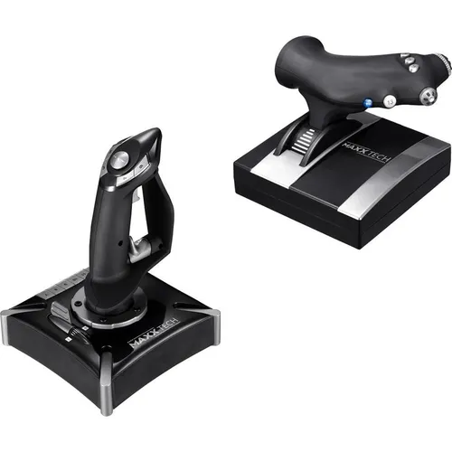 Pro Flight Combo - Wired Joystick für PS4 - Gaming-Lenkräder mit 7 Achsen, 16 Tasten und präziser Sensitivitätsanpassung für ein realistisches Flugerlebnis auf PC, PS4 und Xbox.