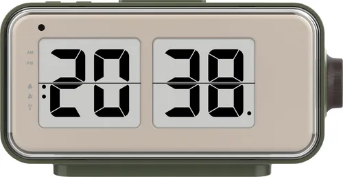 technoline Funkwecker WT 270 mit Retro-Klappenanzeige in grün von Technoline