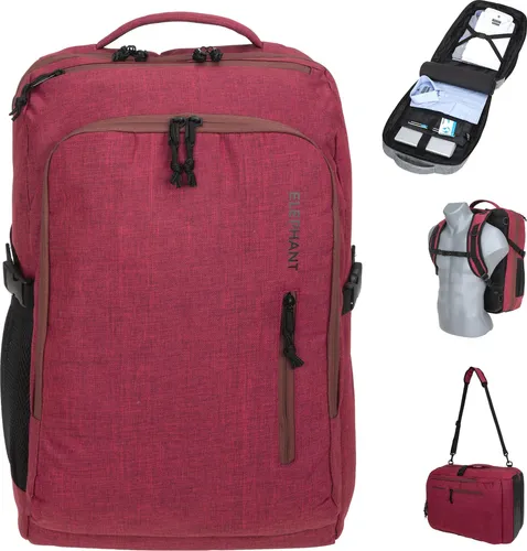 Elephant FLY Legends² Handgepäck Rucksack - IATA-konformer Rucksack mit 45 Litern Stauraum, Anti-Theft-Funktionen und Laptopfach, ideal für Reisen mit Flugzeug, Bahn oder Bus.