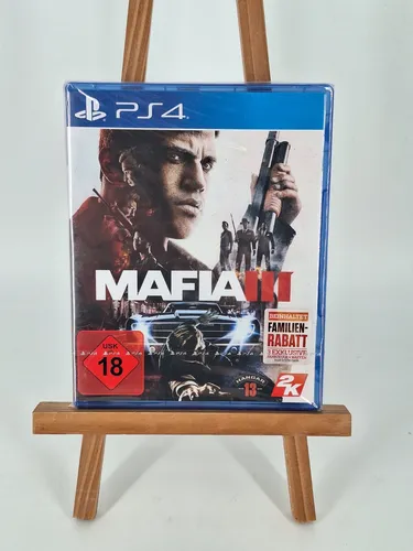 MAFIA III 3 Day One Edition für PS4 - Exklusive Inhalte! - Erlebe die Day One Edition von Mafia III auf PS4 mit zusätzlichen Fahrzeugen und Waffen. Tauche ein in die aufregende Welt von New Bordeaux und genieße actionreiche Abenteuer! USK ab 18 Jahren.