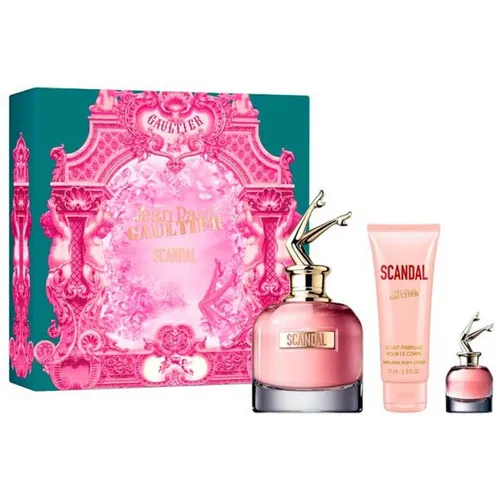 Jean Paul Gaultier Scandal EDP Geschenkset - Eleganter Duft für Sie - Damendüfte, einzigartiger Duft mit eleganter Wirkung, inklusive Körperlotion und Mini-EDP für luxuriöse Pflege.