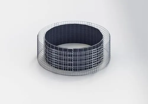 Produktbild Gabiona Hochbeet rund 172 cm