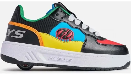 Heelys Kinder Sneaker 84,99 CHILD Rezerve Low - Modischer Freizeitschuh in Schwarz/Rot/Cyan/Gelb, ideal für aktive Jungs. Mit praktischen Rollen für zusätzlichen Spaß beim Laufen und Spielen.