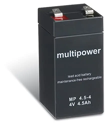 akku-net Bleiakku (multipower) MP4,5-4, 4V, Lead-Acid