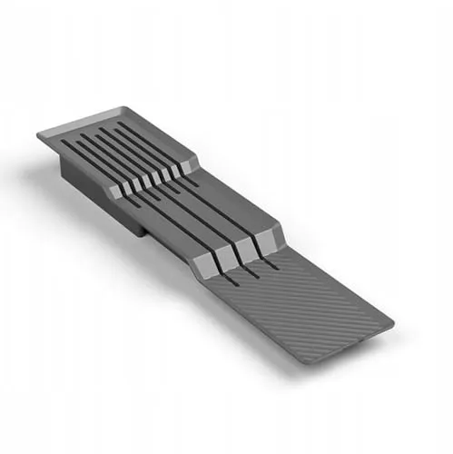 woplus Messerhalter für Schubladeneinsätze – Messerorganizer für 7 Messer (3 lange, 4 kurze) – Passend Besteckeinsätze 450-900mm –Graphit – Hochwertiger Kunststoff