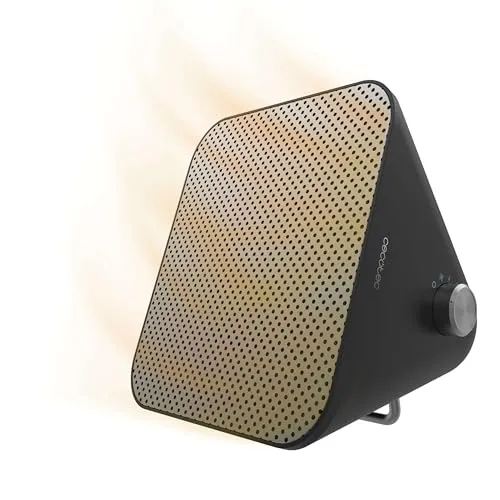Cecotec Keramik-Tischheizer ReadyWarm 1500 Max - Elektroheizkörper mit 1500 W und Ceramic Technology für eine effiziente Wärmeverteilung in Räumen bis 15 m². Regelbarer Thermostat und 3 Betriebsmodi für individuellen Komfort.