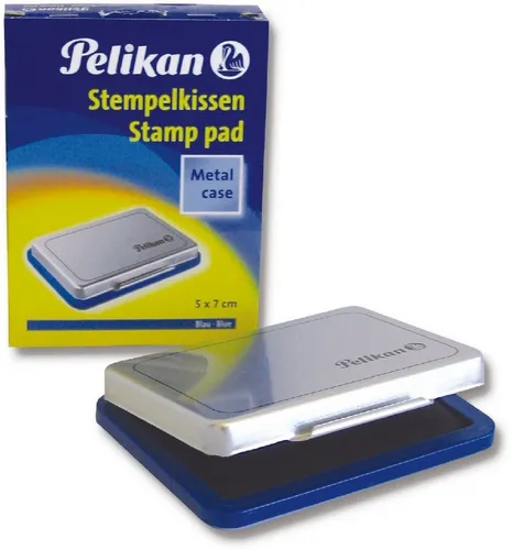 Pelikan Stempel Stempelkissen Gr.3 Metallgehäuse blau (5 Stück)
