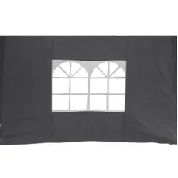 LEX Seitenteile für Faltpavillon mit Fenster - Pavillon- & Pergolateile, wasserabweisend und mit Klettverschlüssen, ideal für flexiblen Sichtschutz und zusätzlichen Komfort.