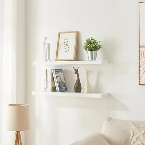 [en.casa] Wandregal 3er Set Stranda – Elegantes Hängeregal für jeden Raum - Schweberegale für Wohnzimmer, Küche oder Bad, belastbar bis 5 kg. Ideal zur stilvollen Präsentation von Deko und mehr – einfache Montage und pflegeleicht.