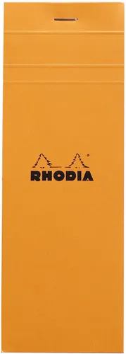 RHODIA Notizblock No. 8 74 x 210 mm kariert orange 80 Blatt
