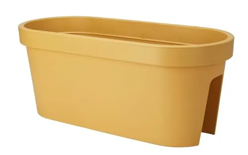 mucHome Geländer Balkonkasten 60x26x25 cm – Blumenkasten Pflanzkasten Blumentopf