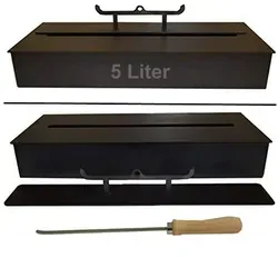 Kaminbau Mierzwa 5 Liter Bio Ethanol Brenner Schwarz