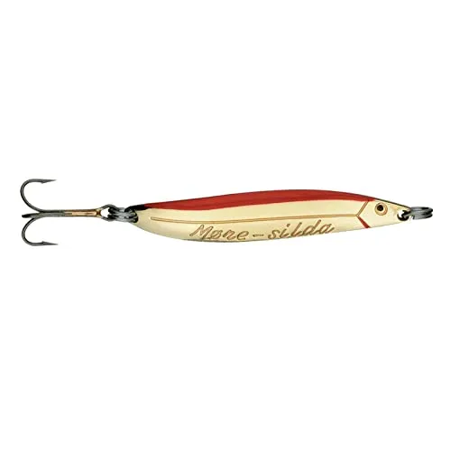 Blue Fox MORESILDA Spoon 15g/18g/22g/32g Blinker für Meerforelle Lachs Huchen, Farbe:Gold/Red, Gewicht g:22,0