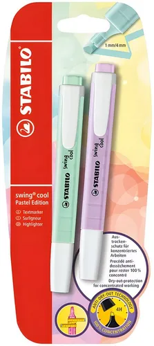 STABILO Marker STABILO swing cool Pastel 2er Blister Hauch von Minzgrün Schimmer von