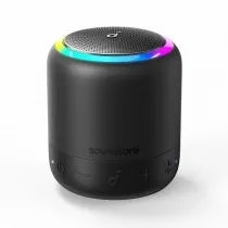 Anker Soundcore Mini 3 Pro Black - Tragbarer Bluetooth-Lautsprecher mit 360°-Sound und BassUp-Technologie, wasserdicht und bis zu 15 Stunden Betriebszeit