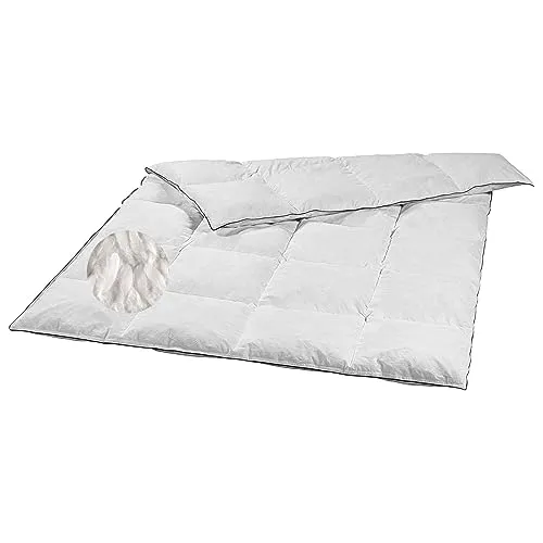 sleepling Daunendecke als Kassettendecke, 135 x 200 cm, Winterdecke, Sortiert, weiß