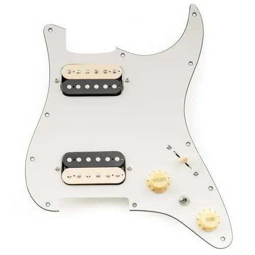 Musiclily Pro SE ST-HH-OMHA Vorverdrahtetes Schlagbrett 3-lagig Aged White