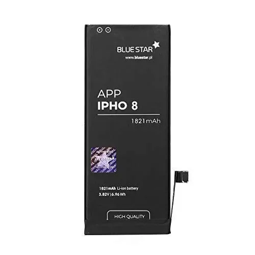 BlueStar Akku Ersatz für iPhone 8 1821 mAh - Hochleistungsakku für iPhone 8 mit 1821 mAh, kompatibel und sicher. Ideal für zuverlässige Energieversorgung ohne Memoryeffekt, ideal für den täglichen Gebrauch.