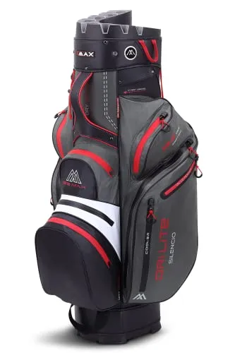 Big Max Dri Lite Silencio 2 Cartbag - Caddybags mit wasserabweisendem Design, ultraleichtem Material (nur 3,9 kg) und 11 praktischen Taschen für Ihr Golfequipment.