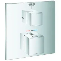 Grohe Grohtherm Cube Thermostat-Brausearmatur 24154000 - Duscharmaturen mit 2-Wege-Umstellung und SafeStop Sicherheitssperre für optimalen Komfort und Sicherheit bei der Benutzung.