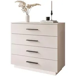 Kommode LINA KASCHMIR 95 cm mit LED Beleuchtung in schwarz von Lookway