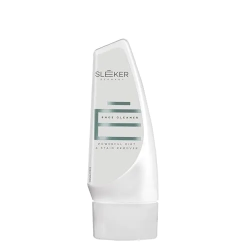 SLEEKER Shoe Cleaner, 100ml, hochwertiger und umweltfreundlicher Intensivreiniger mit integrierter Bürste für alle Materialien