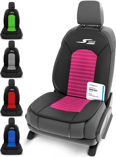 Walser Car Comfort Auto-Sitzauflage S-Race - Sehr Gut Ausgezeichnet - Sitzauflage für PKW, schützt vor Verschmutzung und Abnutzung, ausgezeichnet mit Note Sehr Gut*. Angenehmer Sitzkomfort dank 16 mm Schaumstoff-Polsterung und atmungsaktivem Material.