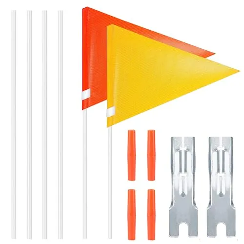 UQTUKO Fahrradwimpel für Kinder, 2 Stück Sicherheitswimpel-Security Wimpel Fahrrad Sicherheitswimpel mit Halterung Wimpelstange Fahrradwimpel Kinderfahrrad Wimpel-fahrradwimpel