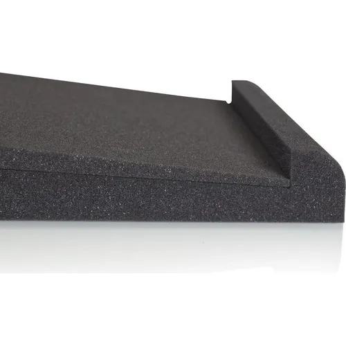 Gator Frameworks Akustikschaum-Isolationspads für Studiomonitore - Akustikelemente, verbessern den Klang durch effektive Isolierung von Lautsprechern; ideal für 6,5-Zoll-Studiomonitore und kleinere Lautsprecher im Querformat.