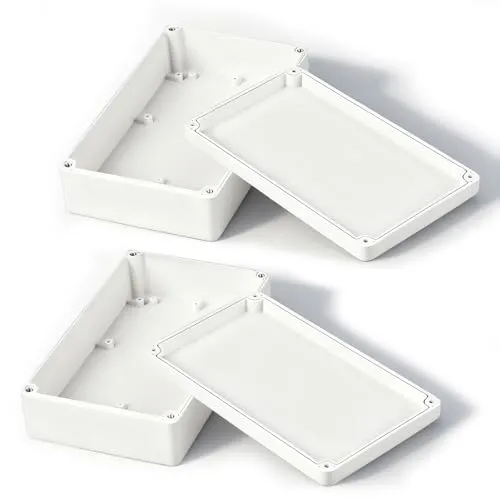 Stück Anschlussdose Wasserdicht, 20x12x5.5cm Abzweigdose IP65 Aufputz Abzweigkasten Verteilerdose Wasserdicht Klemmenkasten für Steuerkästen Schränken(Weiß) 2