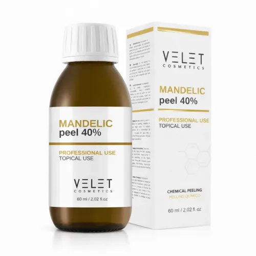 Velet Cosmetics Mandelic Peel 40% 60ml - Entdecken Sie den Velet Cosmetics Mandelic Peel 40% für eine revitalisierte Haut. Die sanfte Formel mit Mandelsäure unterstützt ein ebenmäßiges Hautbild und sorgt für neue Frische. Ideal für die tägliche Schönheitspflege.