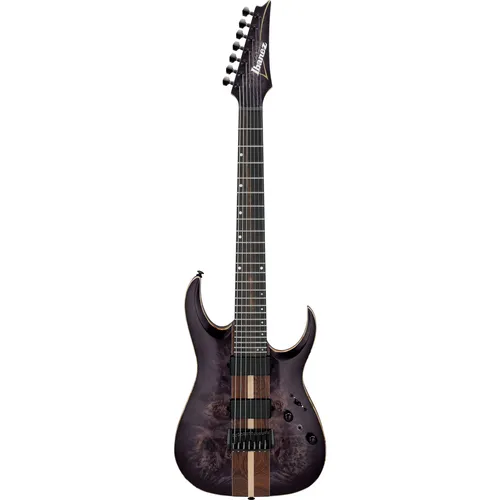 Ibanez RGA217P1PBDRL Premium RGA 7-String - Premium 7-String E-Gitarre mit hochwertiger Maserholz-Decke und DiMarzio Fusion Edge Tonabnehmern für erstklassigen Sound. Ideal für kreative Musiker!