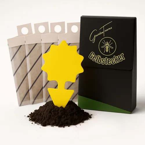 4x Raubmilben Amblyseius cucumeris +  10x Gelbstecker gegen Thripslarven