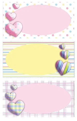 AVERY Zweckform 59680 BuchEtiketten Herzen (starker Halt) 9 Aufkleber