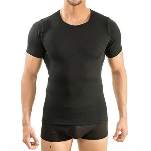 HERMKO 63840 Herren Kurzarm Funktionsshirt 'Active Wear', Größe:D 10 = EU 4XL, Farbe:schwarz