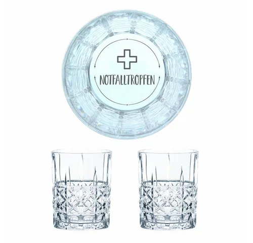 Nachtmann Whiskyglas Notfalltropfen 2er Set, 2-tlg., Kristallglas, lasergraviert