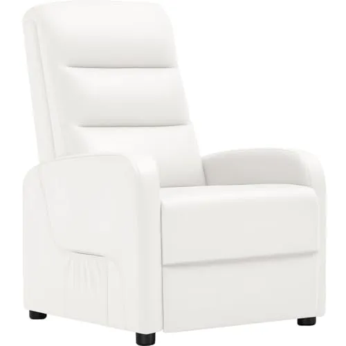 COMHOMA Relaxsessel - Verstellbarer Fernsehsessel mit Fußstütze - Sessel mit verstellbarer Rückenlehne bis 160°, Federkissen und pflegeleichtem PU-Leder für optimalen Komfort und Entspannung.