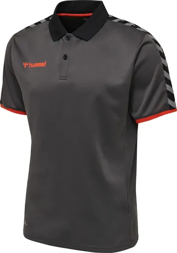 HUMMEL AUTHENTIC FUNCTIONAL Herren Sport-Poloshirt rot/schwarz - 3XL - Herren-Shirts mit BEECOOL® Technologie für optimale Atmungsaktivität und Flexibilität, ideal für Sport und Freizeit.