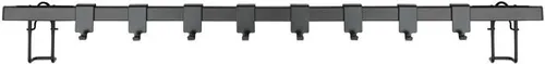 Wenko Gala Hakenleiste, mit 8 Haken, schwarz