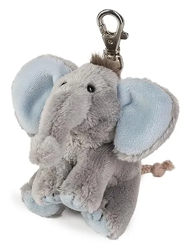 Schaffer Schlüsselanhänger Plüsch Elefant BabySugar Blue, 7x9x8 cm