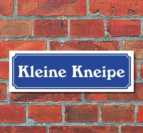 Schild im Straßenschild-Design