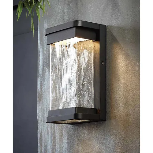 Lutec Aussenwandleuchte Starry LED 16W Schwarz - Lampen für den Außenbereich mit fest verbautem 16W LED, 600 Lumen und warmweißer Lichtfarbe. Das innovative Bläschen-Design sorgt für besondere Lichteffekte und macht jede Außenwand zum Blickfang.