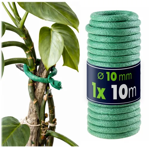 KADAX Gartendraht 10mm x 10m, 1 Stück, Schaumstoffbeschichtung in Grün