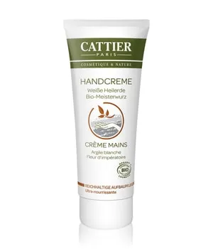 Cattier Handcreme Heilerde reichhaltig - Handcreme mit Bio-Meisterwurz und weißer Heilerde, spendet intensive Pflege und Schutz für trockene Haut, ideal gegen Austrocknung und Umwelteinflüsse.