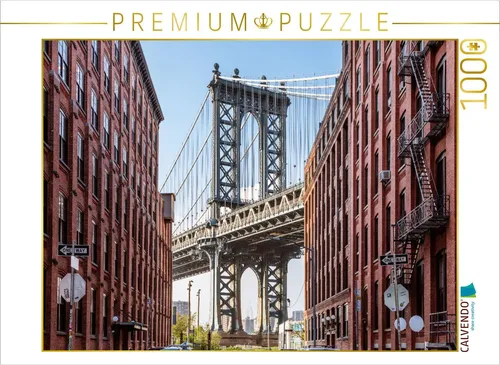 CALVENDO Puzzle Manhattan-Brücke, New York 1000 Teile Puzzle quer | 1000 Teile L