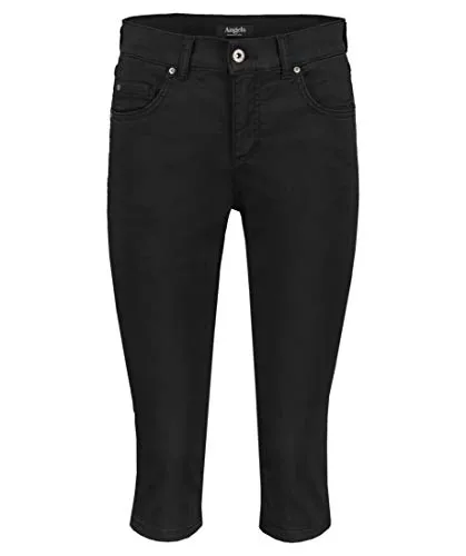 Angels Jeans, Anacapri, Capri, Leichte Ware, Tief Schwarz (W36)