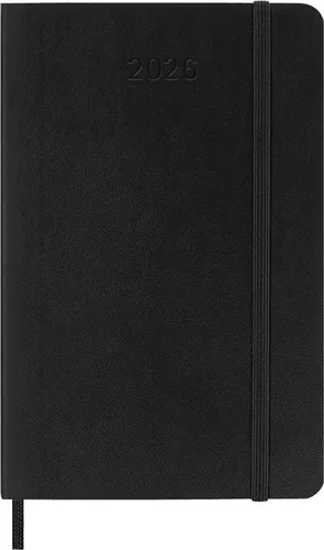 MOLESKINE Taschenkalender 2026, Wochen, P/A6, Softc.,schwarz