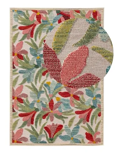 benuta Nest In- & Outdoor Teppich Noelia - Multicolor 120x170 cm - Strapazierfähig & Pflegeleicht - VIELSEITIGER TEPPICH: Der Noelia Teppich bringt mit seinem lebendigen Design Farbe in jedes Zuhause. Ideal für Wohnzimmer, Balkon oder Terrasse, ist er pflegeleicht und wetterbeständig. Perfekt für jeden Raum und jeden Stil!