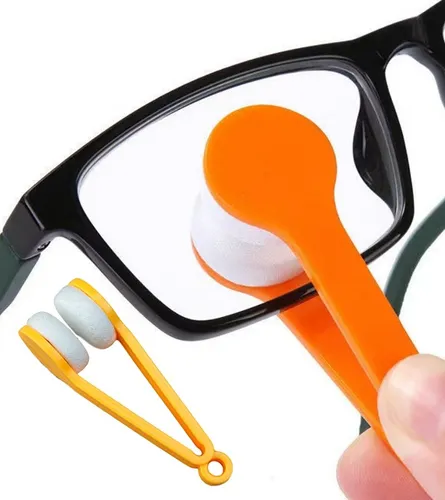 Brillenreiniger Schlüsselanhänger Mikrofaser Brillenputzer Brillenputztuch 2 x