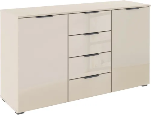 OTTO HOME Kombikommode AGORDO mit Glasfront, beige, 120cm von OTTO home